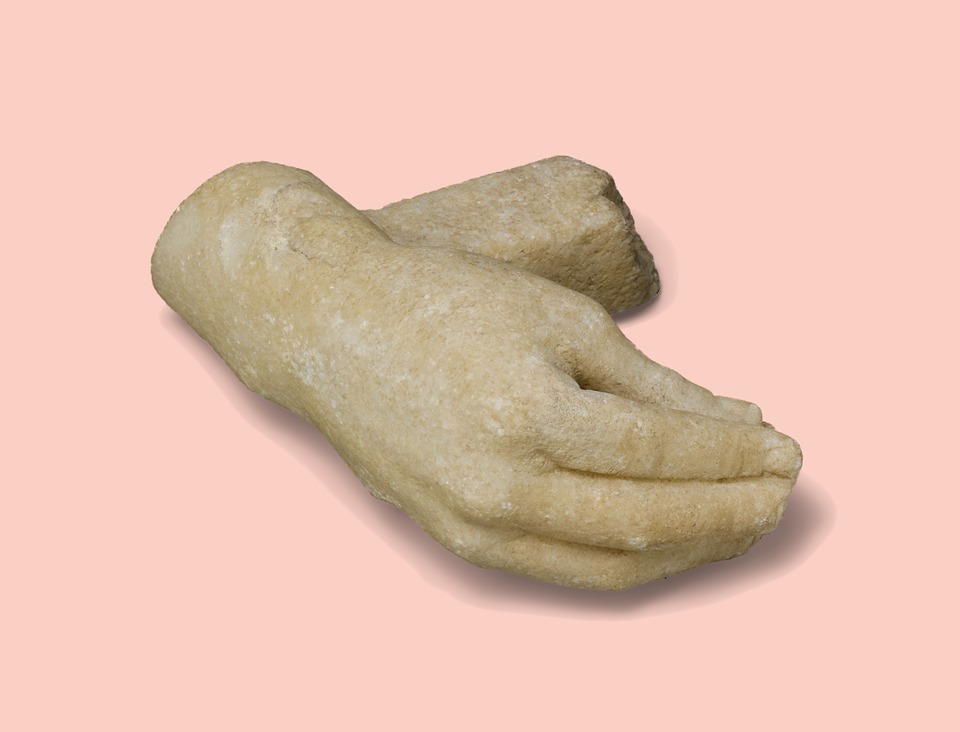 Marble hand