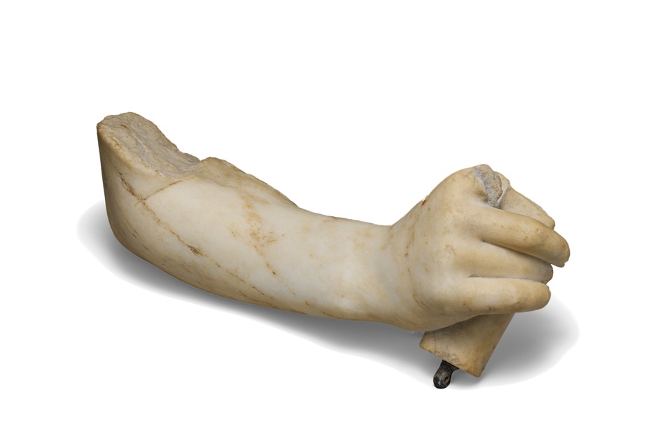Marble forearm and hand